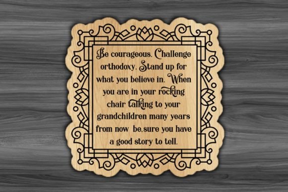 Review: Inspirational Quote Laser Wood Cut SVG for Embroidery