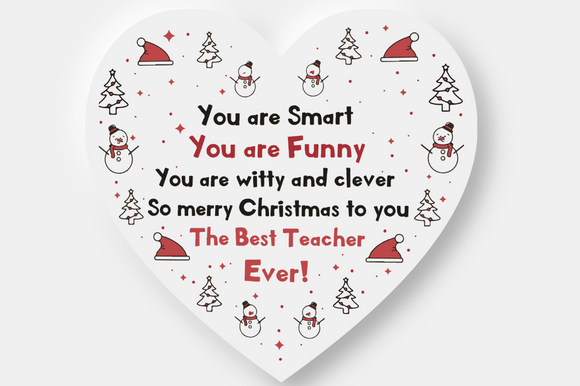 Reviewing the TEACHER GIFT for CHRISTMAS Design