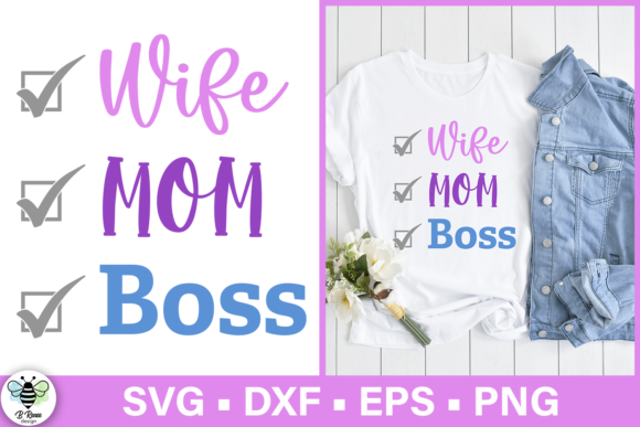 Reviewing the Wife Mom Boss SVG for Embroidery